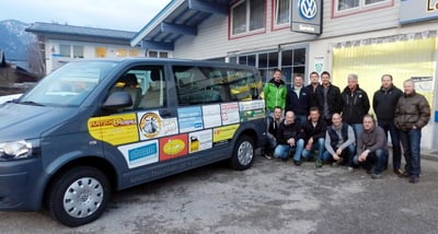 Sponsoring eines Busses für Schiklub und Sportverein